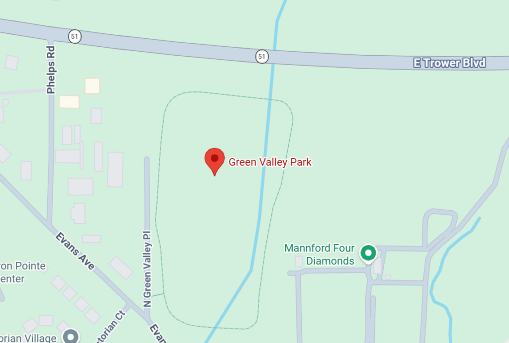 Map of parks in Mannford, OK.